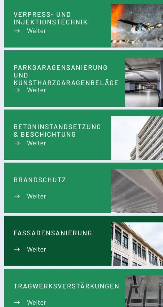 Partnerunternehmen für Injektionen 
Betonbeschichtung Parkgaragen sanierung Kunstharzgaragenbeläge
